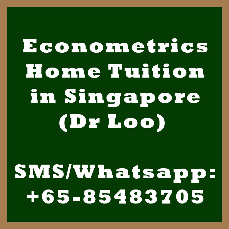 Econometrics Home Tuition Singapore