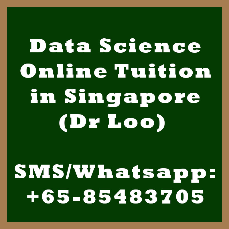 Data Science Online Tuition Singapore