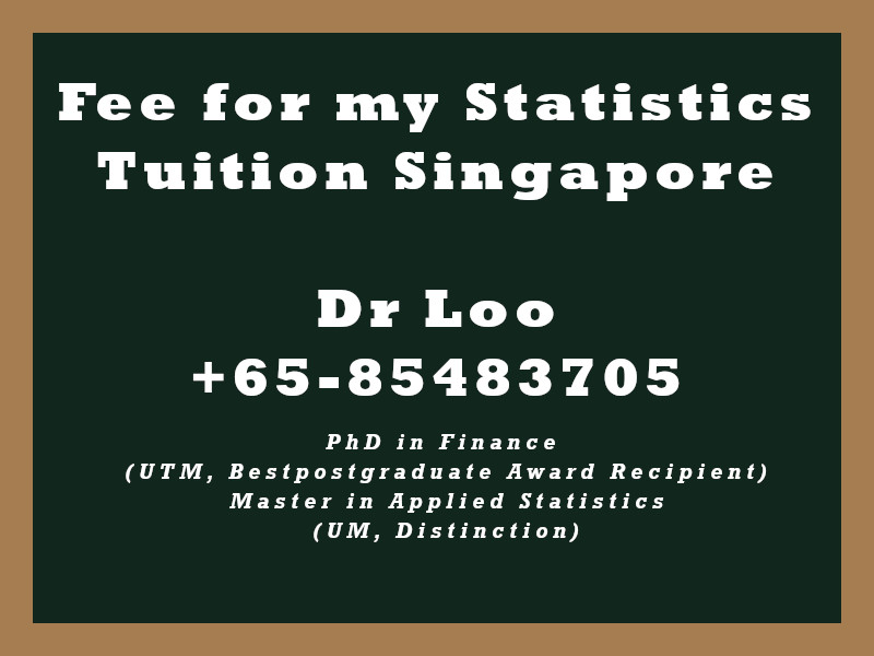 Fees for my Statistics Tuition in Singapore