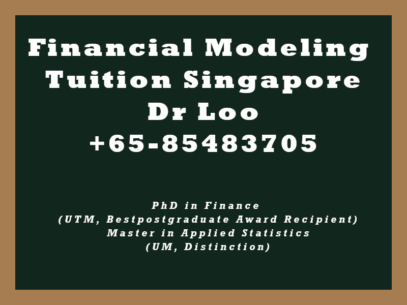 Financial Modeling Private Tuition Singapore
