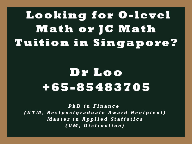 O-level Math Tuition Singapore & JC H2 Math Tuition Singapore - Discriminant of Quadratic Equation