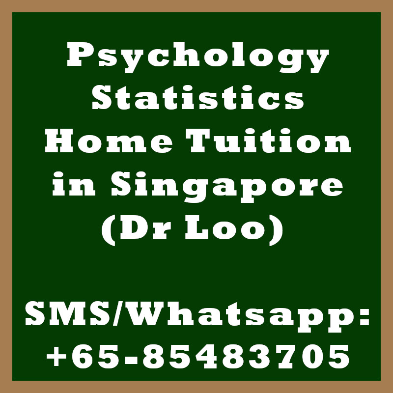 Psychology Statistics Home Tuition Singapore