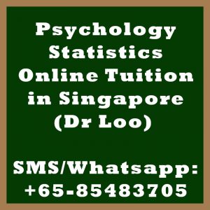 Psychology Statistics Online Tuition Singapore