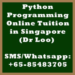 Python Programming Online Tuition Singapore