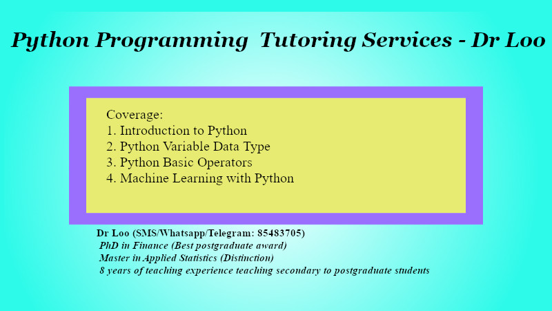 Python Programming Tuition in Singapore