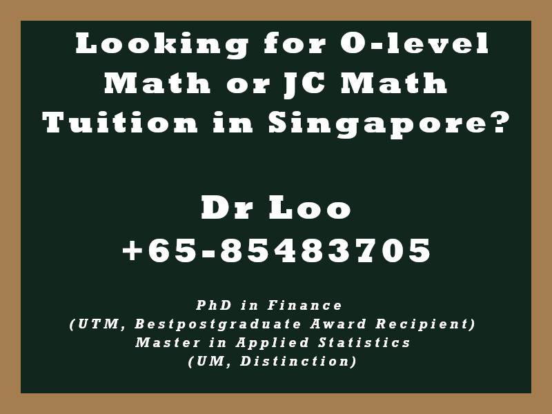 O-level Math Tuition Singapore & JC H2 Math Tuition Singapore - Sampling Method in Statistics