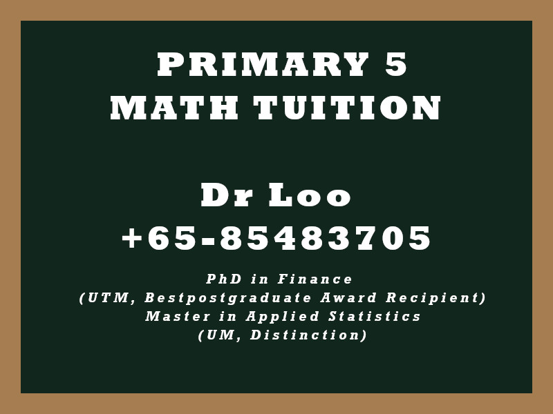 Primary Five Math Tuition