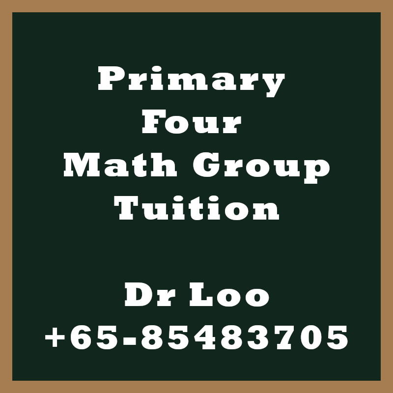 Primary Four Math Group Tuition Class Singapore