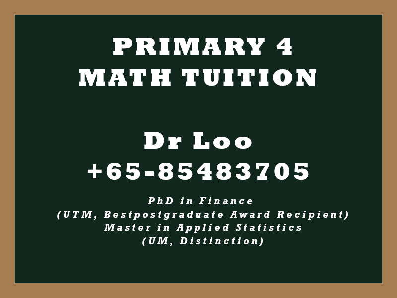 Primary Four Math Tuition