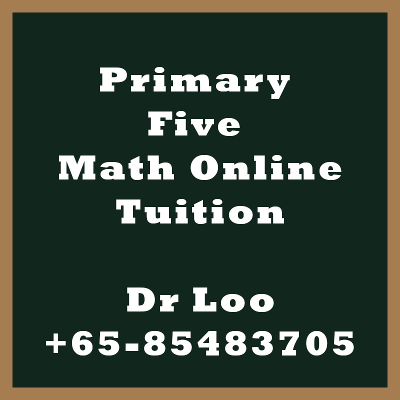 Singapore Primary Five Online Math Tutoring