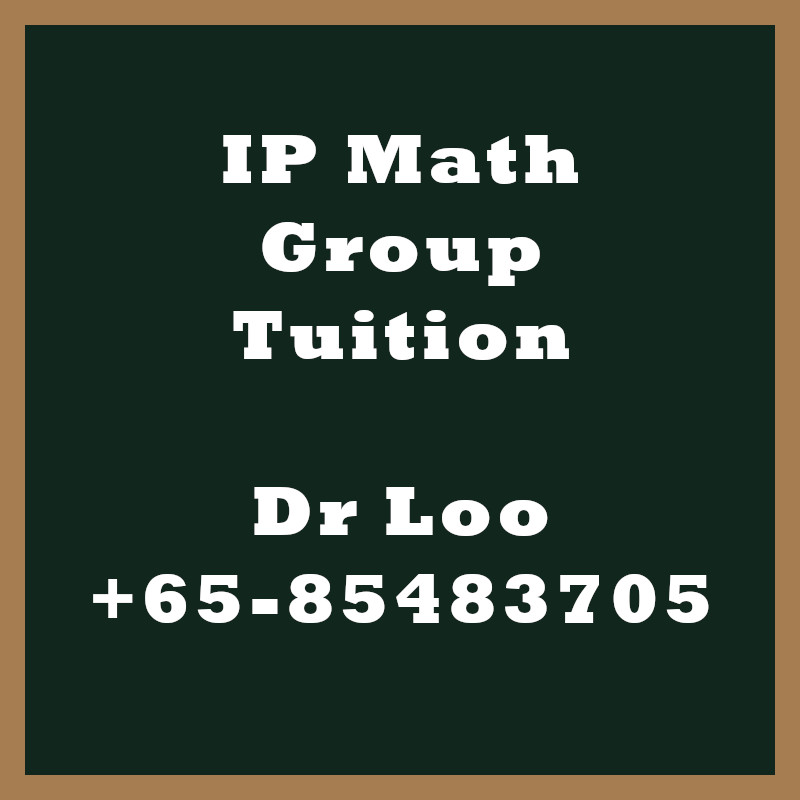 Singapore IP Math Group Tuition