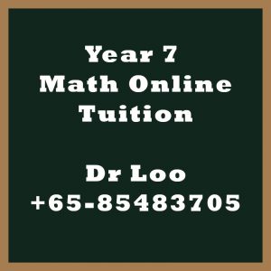 Year 7 Math Online Tuition Singapore
