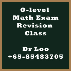 Singapore O-level Math Exam Revision Class